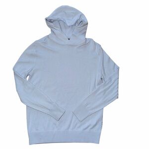 AG Asher Wool Cashmere Blend Light Blue Sweater Hoodie Size Medium Men’s